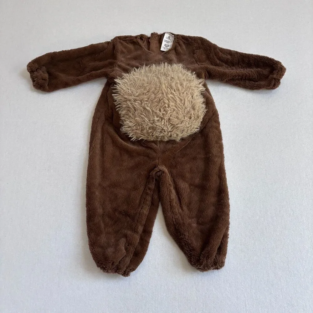 Disney Store Ewok Baby Halloween Costume Star Wars 18-24 Month Brown Fleece Warm